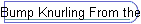 Bump Knurling From the Cross-Slide: