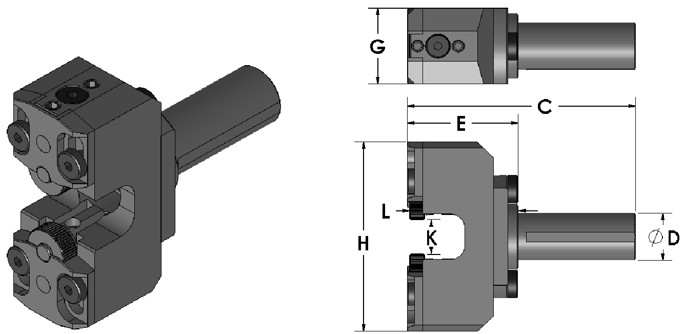 Turret Mounted Knurling Tool Holders